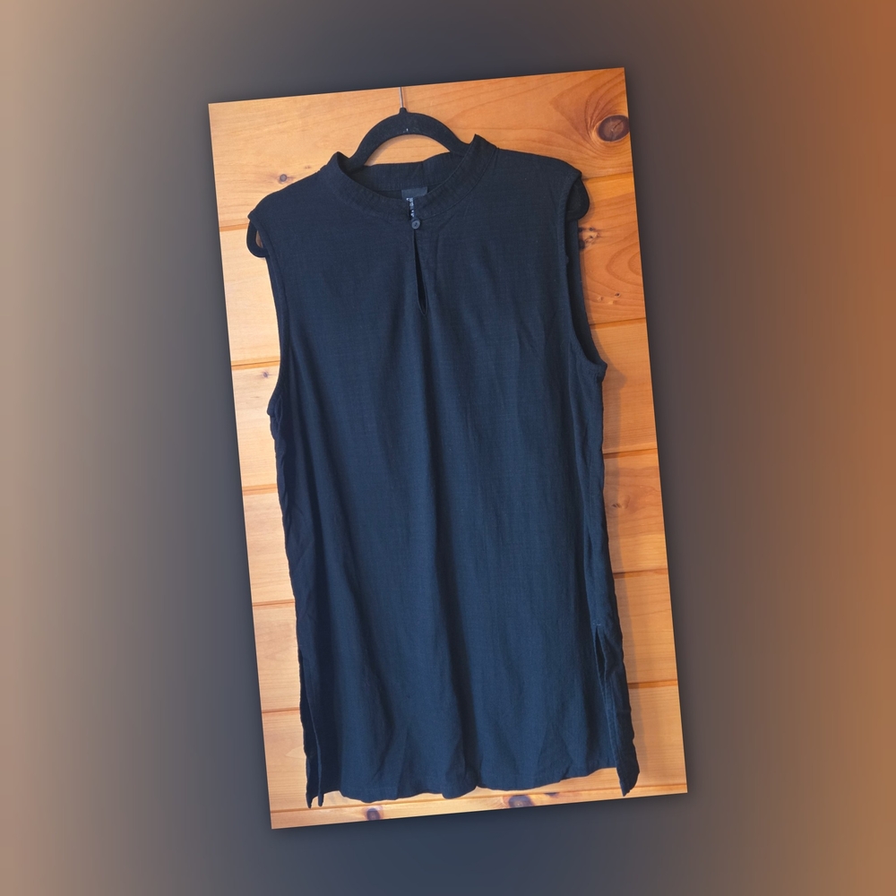 Eileen Fisher Linen Black Dress